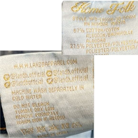 HomeFolk/L&B Plus Size Blacksmith Bell Bottom Flare Jeans NEW - Picture 13 of 16